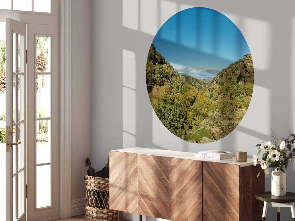 Kijkje door het berglandschap