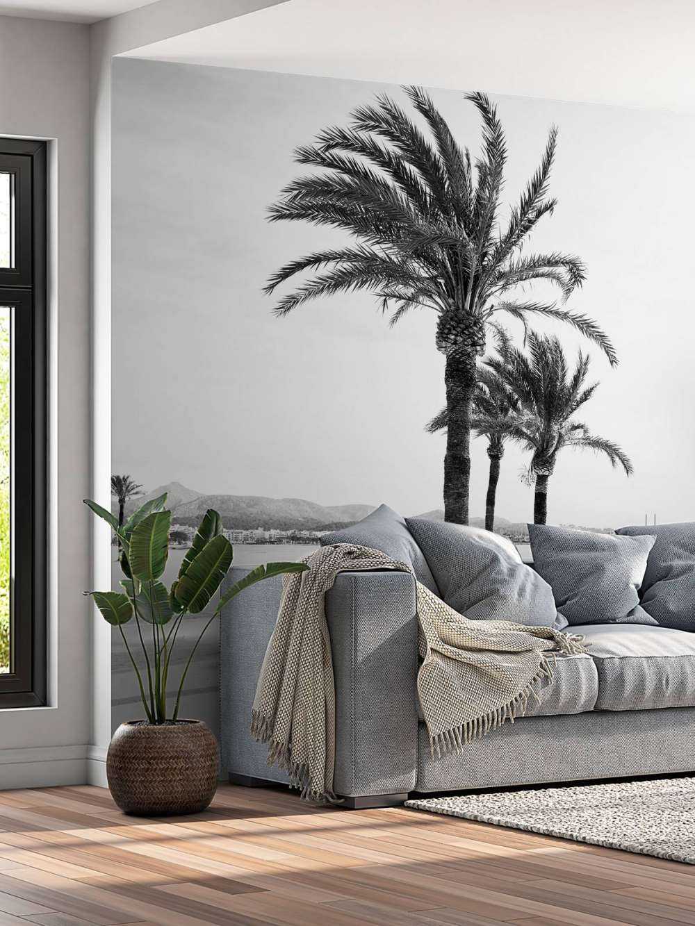 Palmbomen bij elkaar