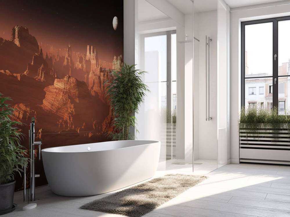 Zonsondergang op Mars