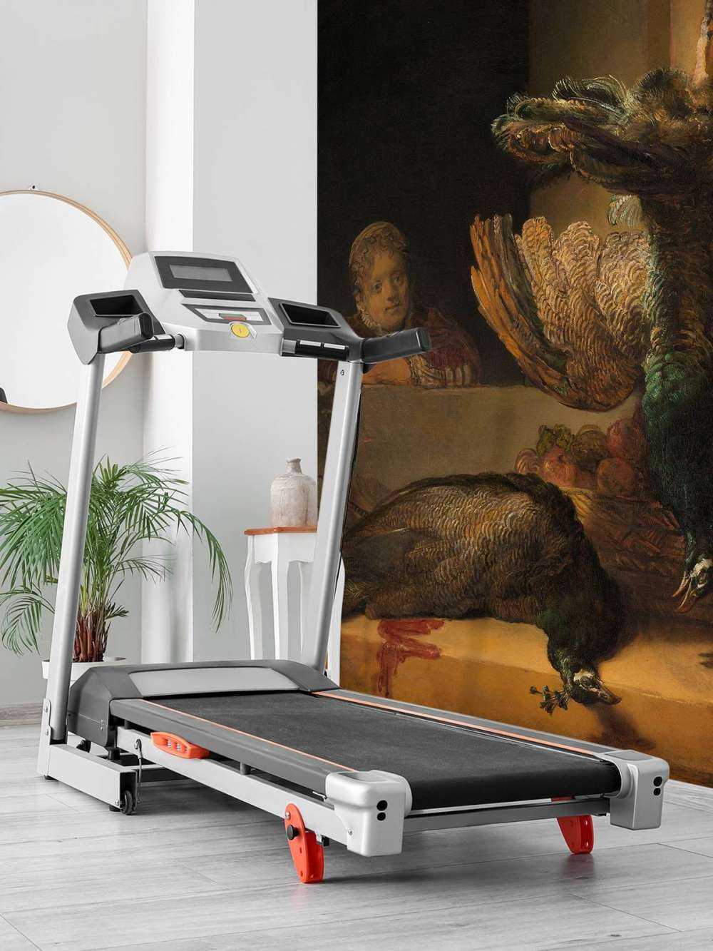 Stilleven met pauwen