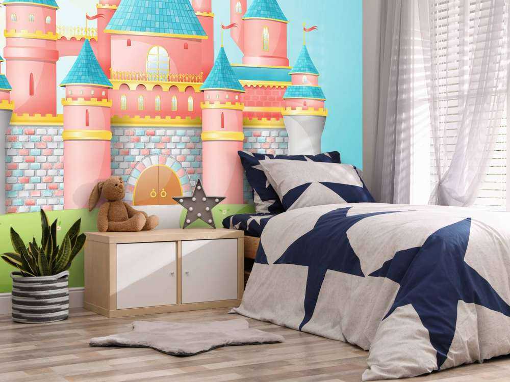 Roze sprookjeskasteel