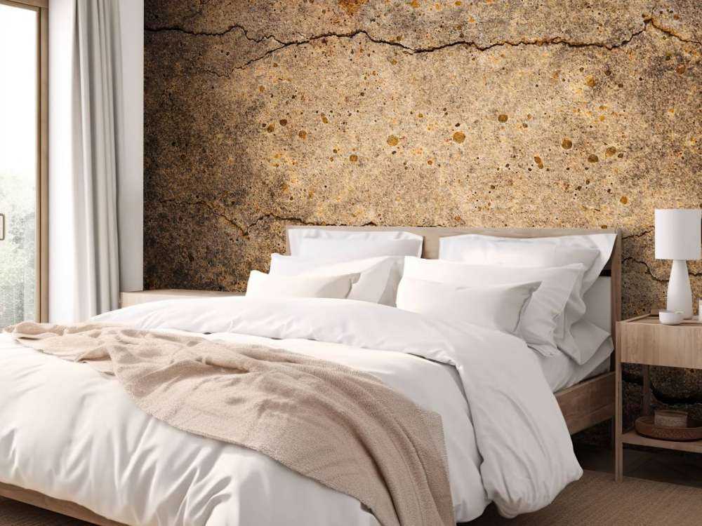 Gebroken bruin cement