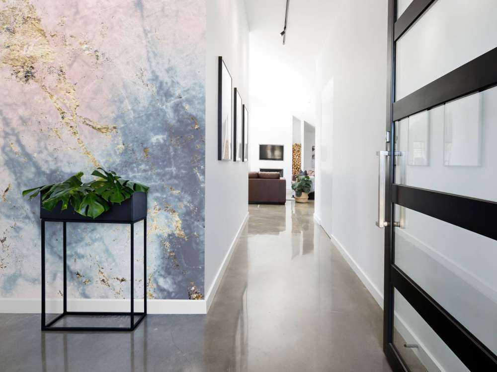 Marmer met gouden en roze accenten