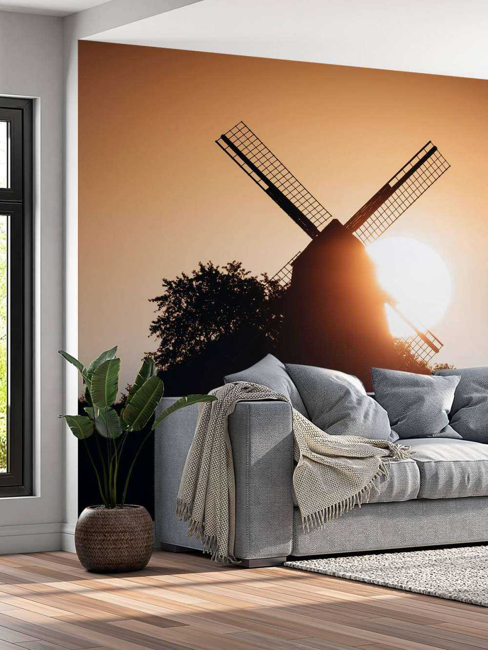 Zonsopkomst tijdens de zomer