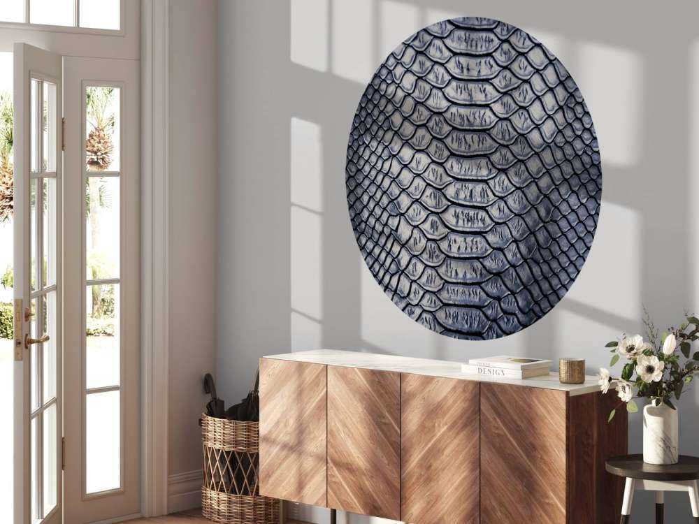 Donkere slangenhuid print