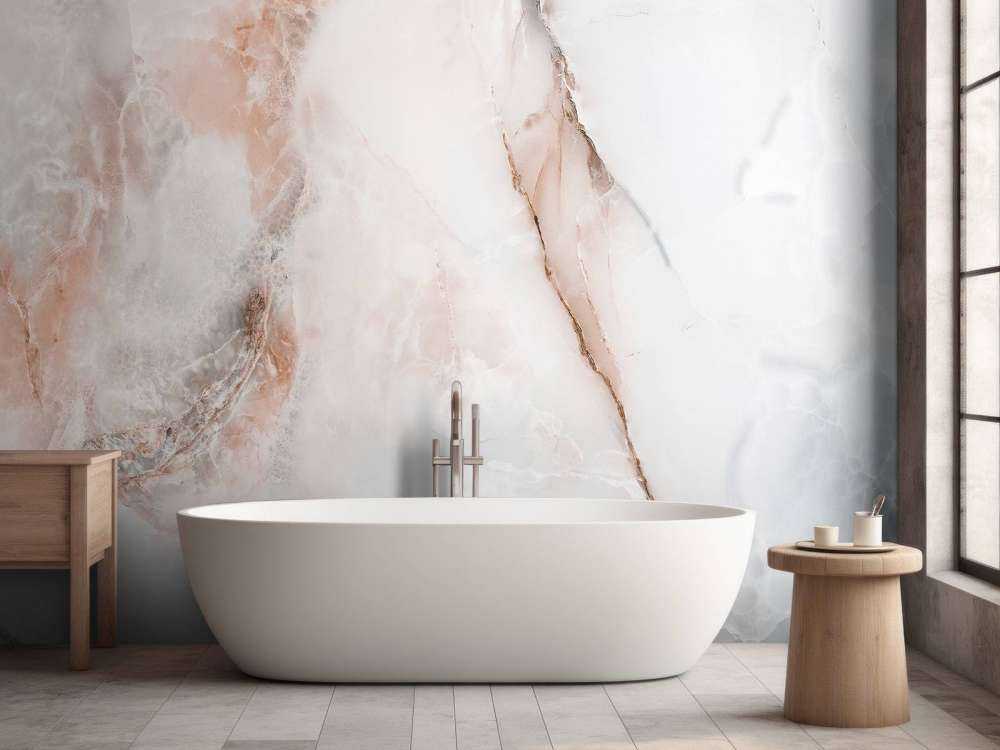 Marmer met roze tint