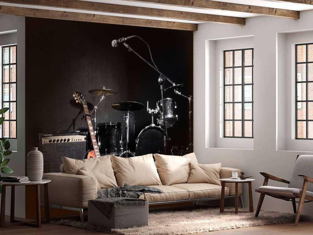 Muziekinstrumenten van een band