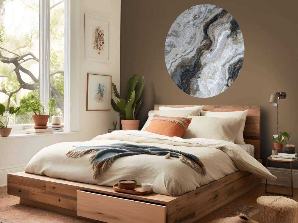 Marmer met krullend patroon