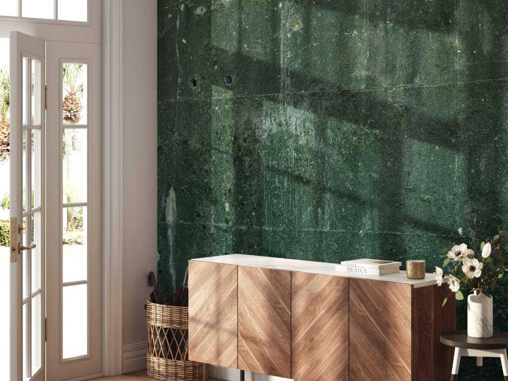 Groen betonlook