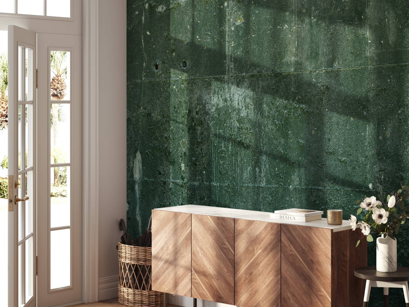 Groen betonlook