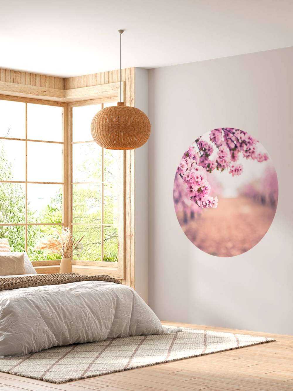 Paarse Japanse bloesems