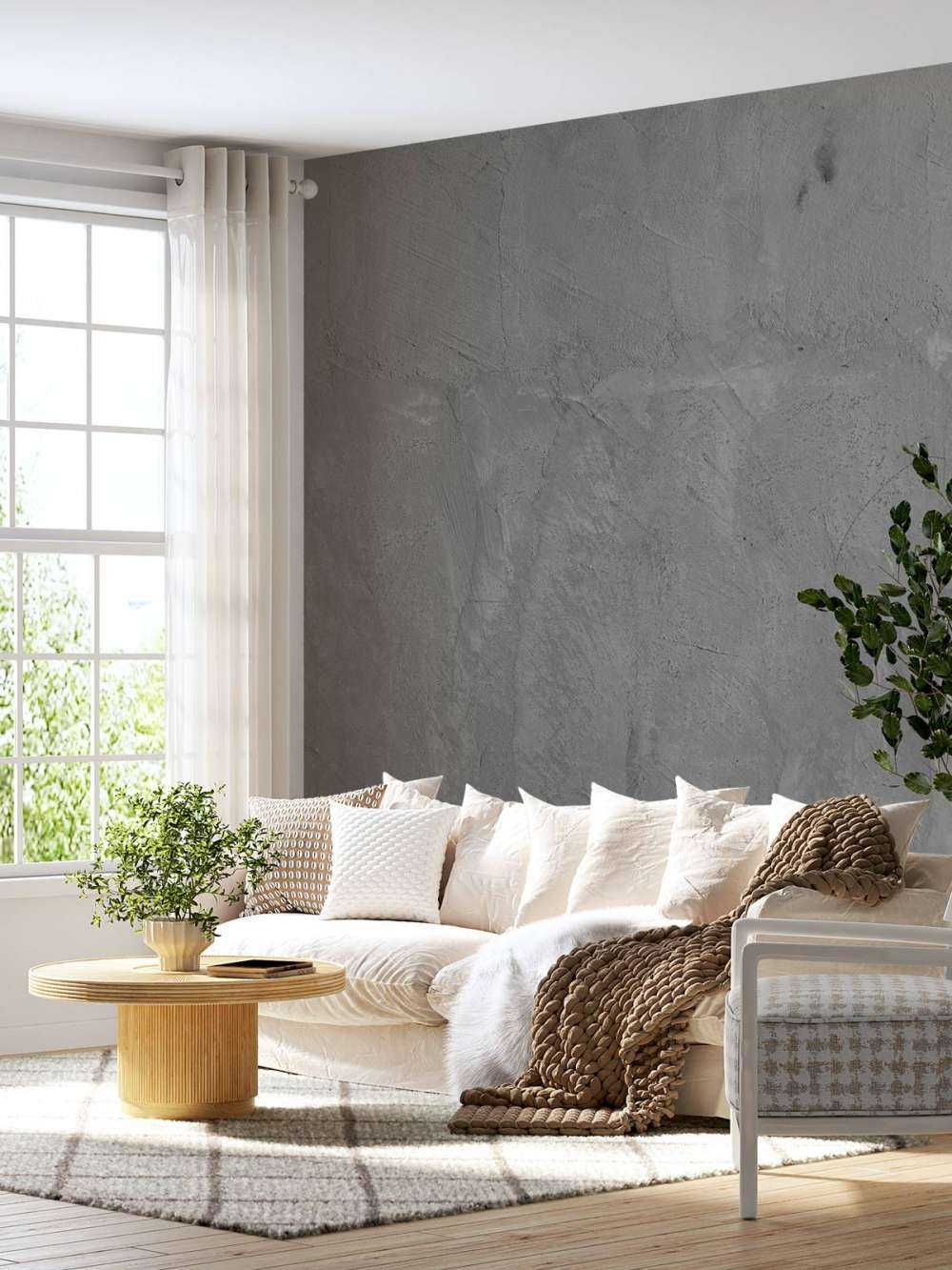 Grijze wand