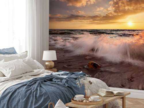 Romantische zonsondergang