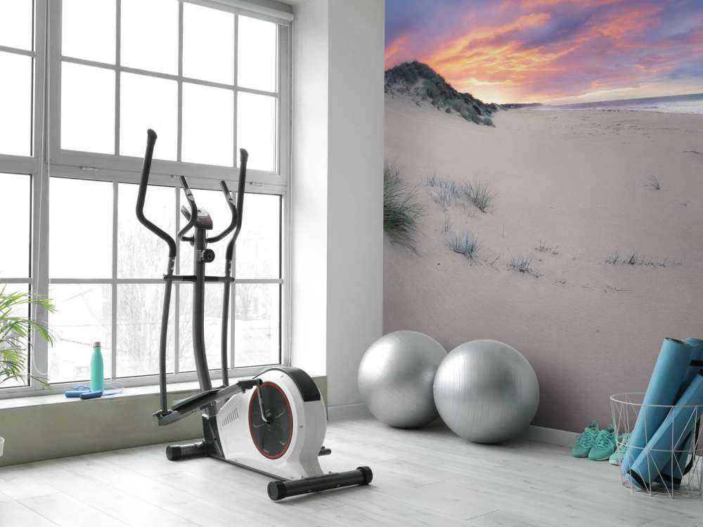 Zonsopgang over zandduinen