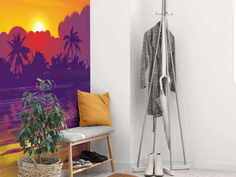 Gekleurde zonsondergang