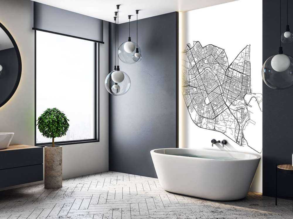 Plattegrond van Valencia, wit 