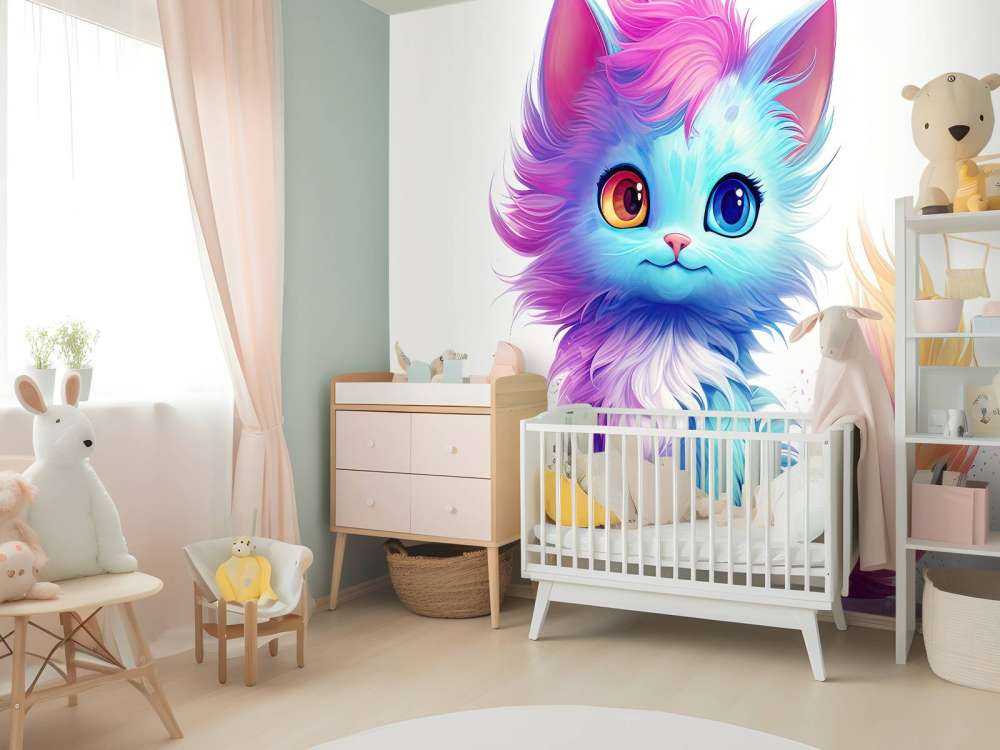 Regenboog baby kat