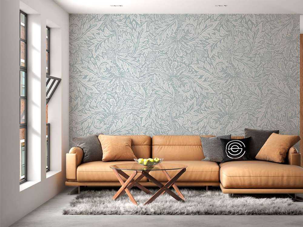 Morris Florals & Leaves - poeder blauw