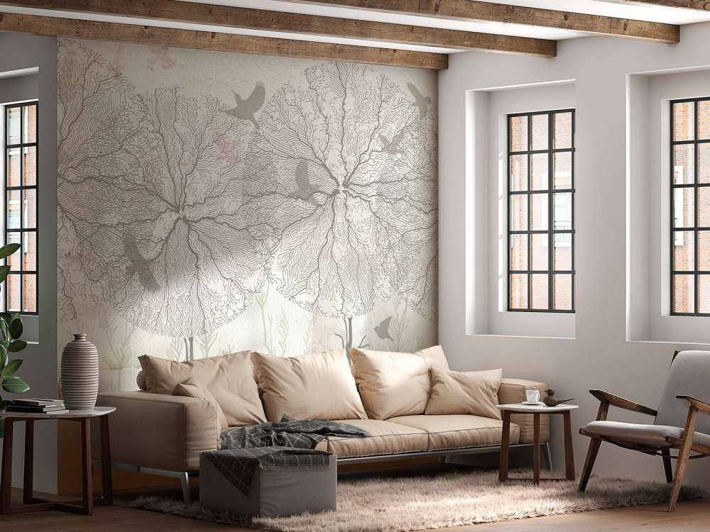 Graphic Trees - Sepia