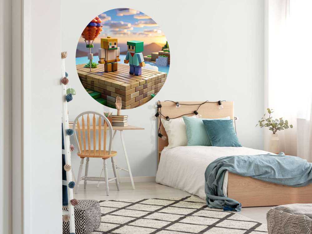 Luchtballon in de Pixelvallei