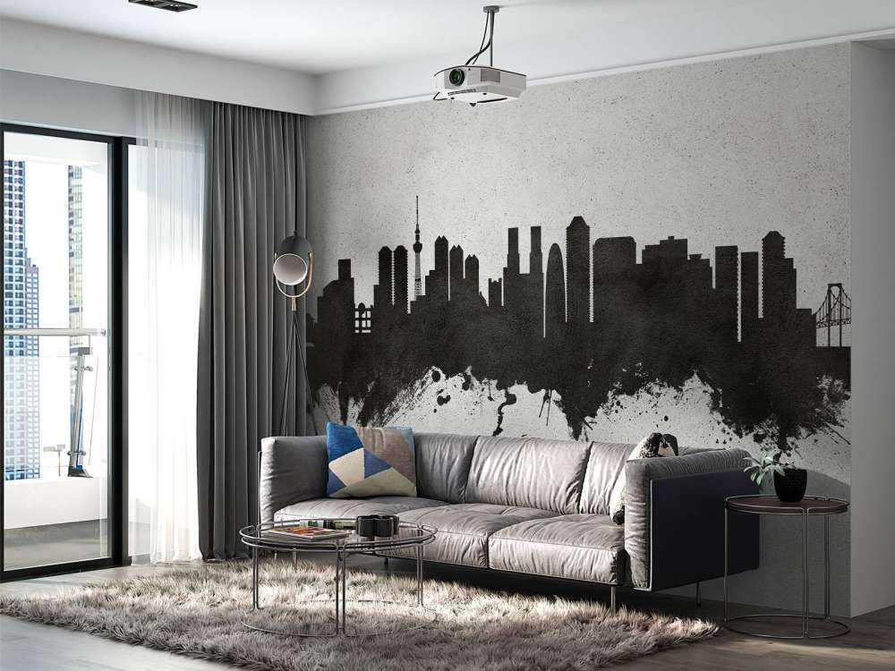 Waterverf skyline, Tokyo