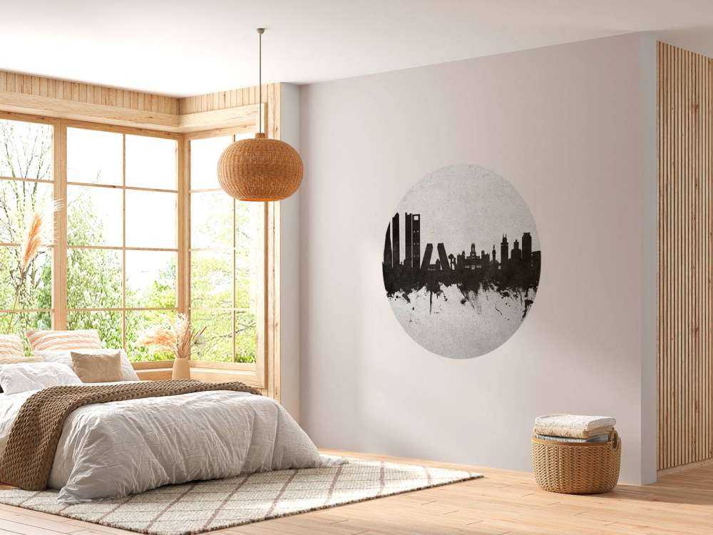 Waterverf skyline, Madrid