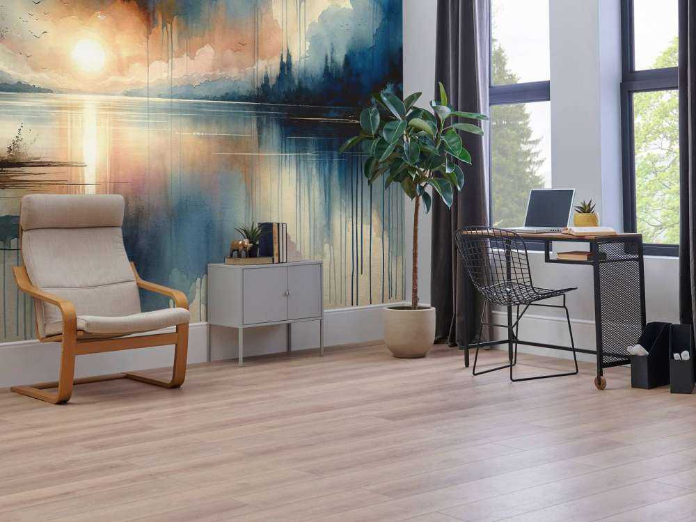 Watercolor Abstract Lake