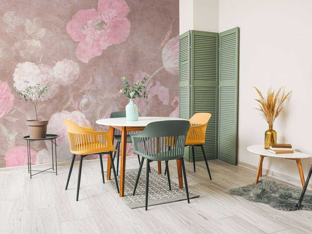 Baroque bloemen stilleven - vintage pastel