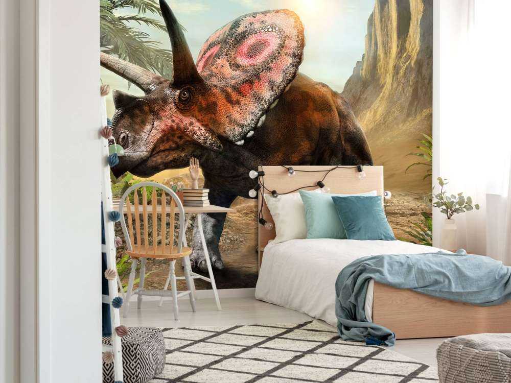 Torosaurus in het bos