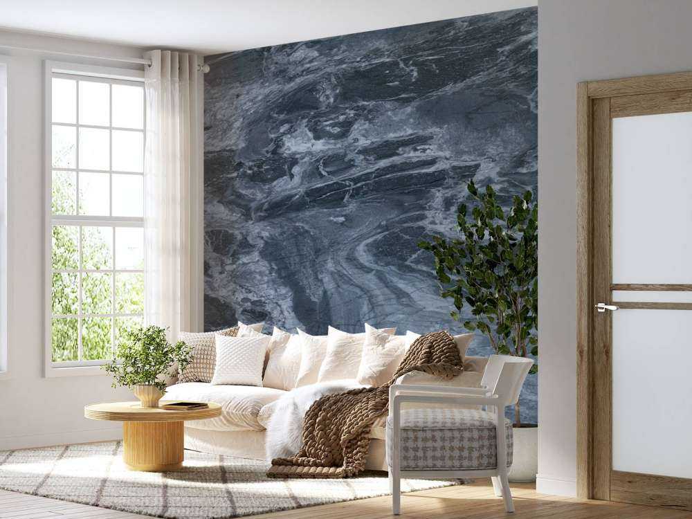 Marmer met blauwe tint