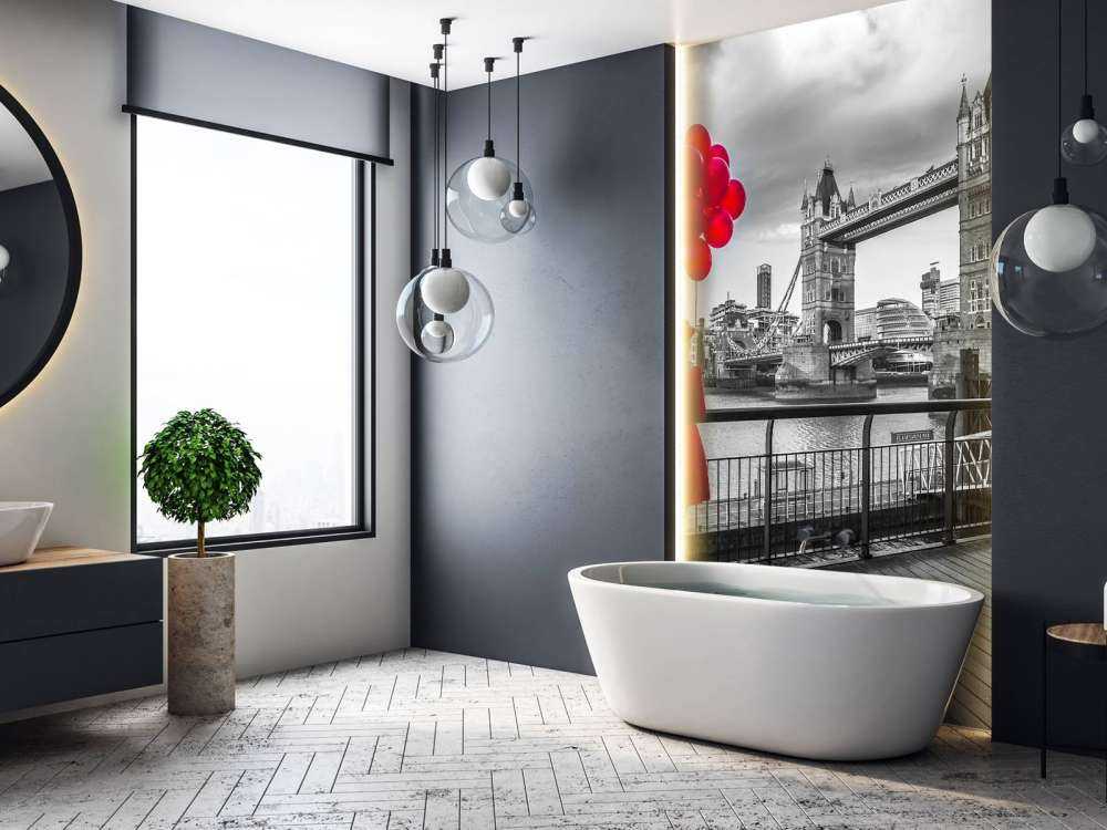 Vrouw bij de Tower bridge