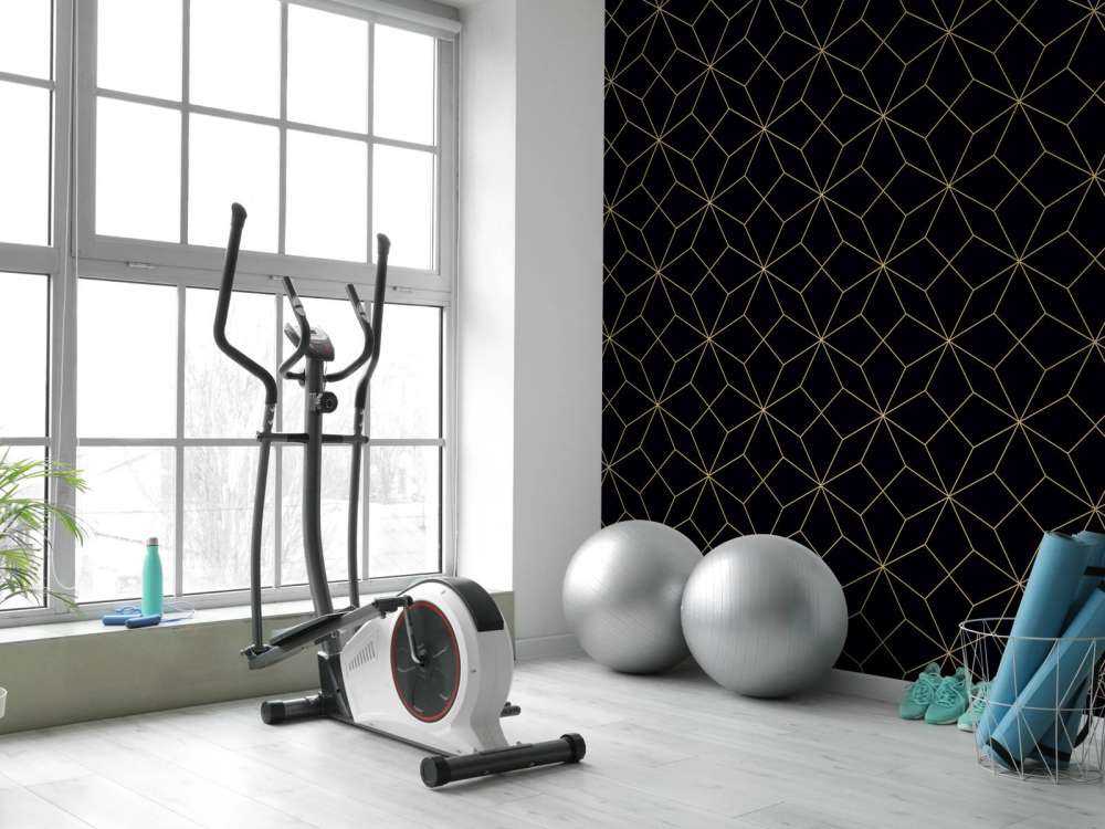 Abstracte lijnen, goud