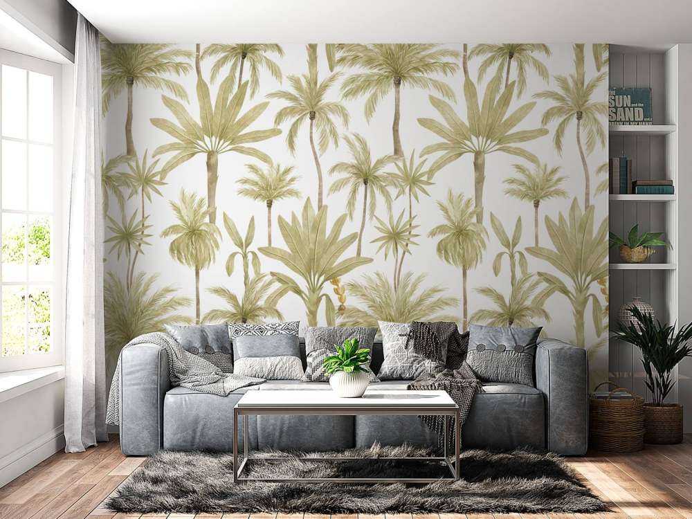 Tropische waterverf bomen