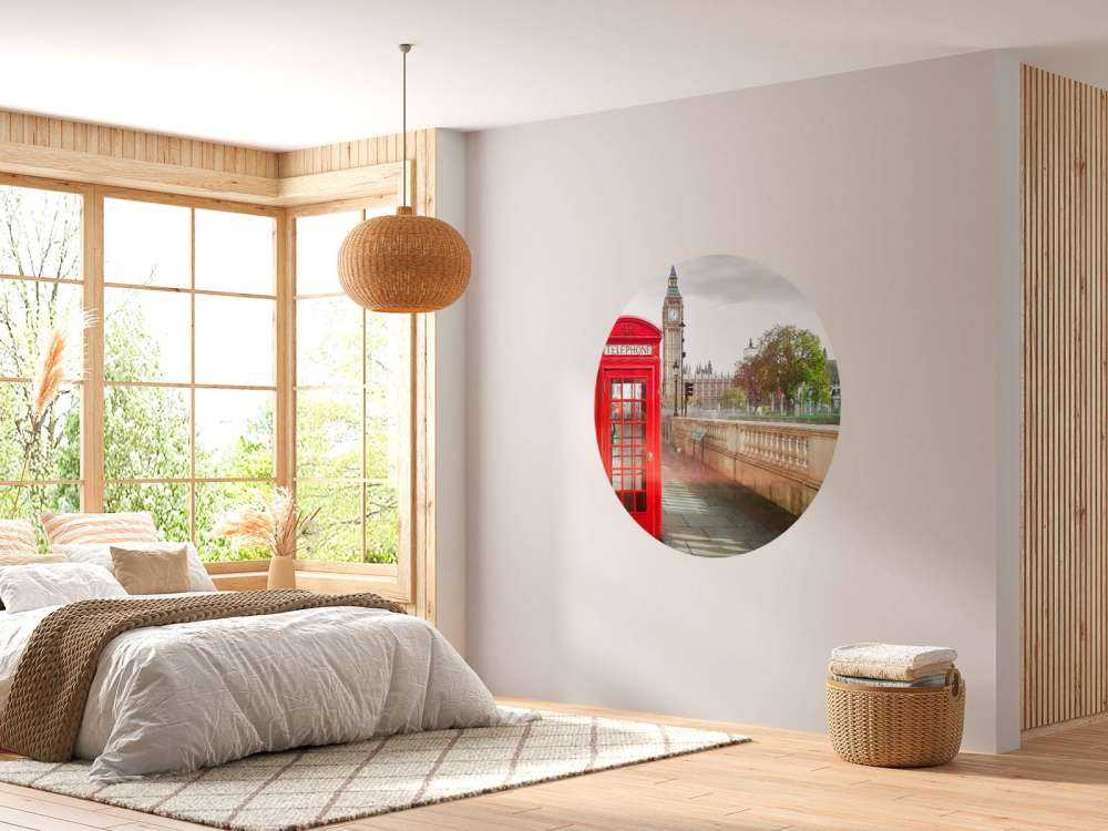 Rode telefoon cabine met de Big Ben op de achtergrond