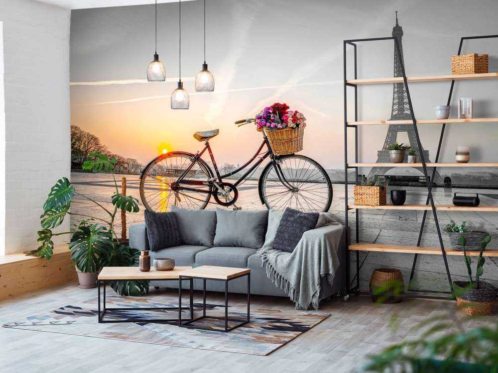 Zonsondergang bij Eiffeltoren