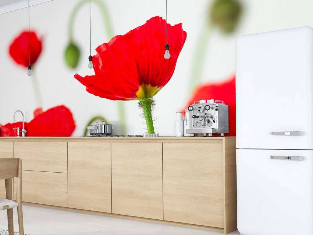 Close-up rode klaprozen