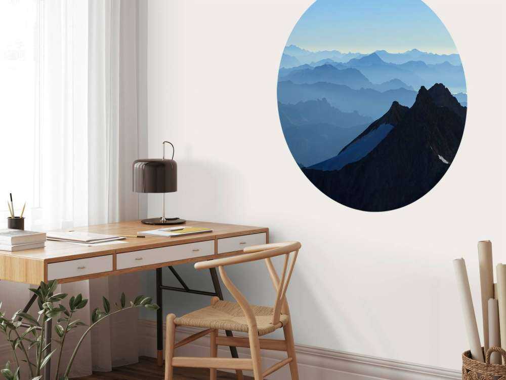 Bovenaanzicht van een berglandschap