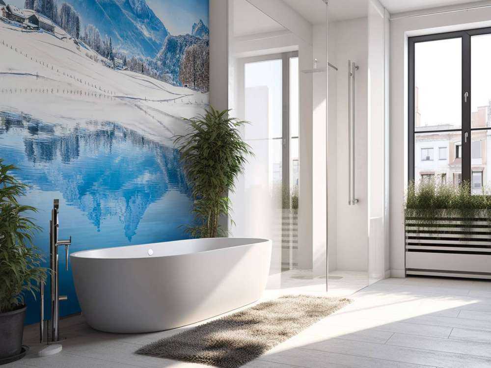 Een prachtig ski landschap