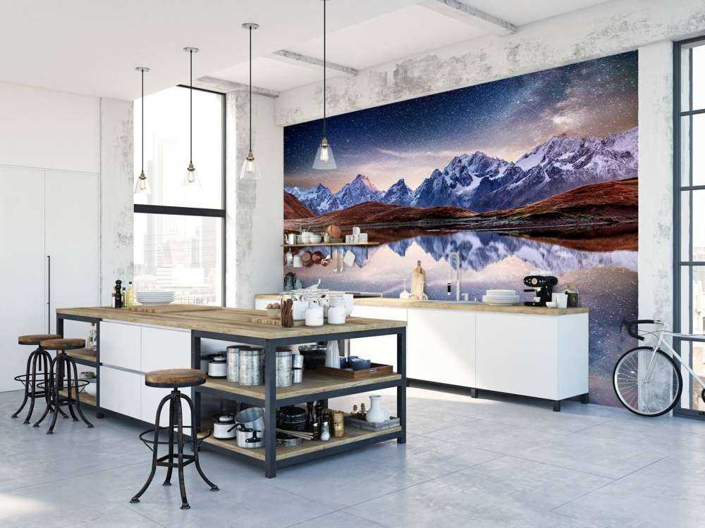 Een reflecterende sterrenhemel