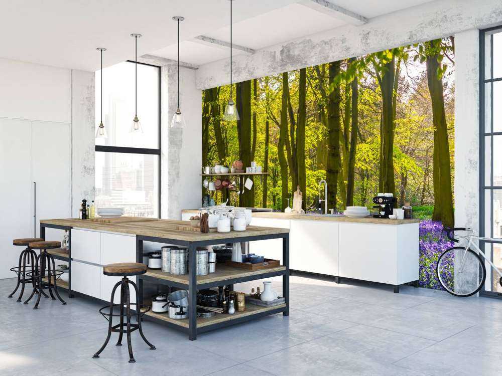 Bos met veel lavendel