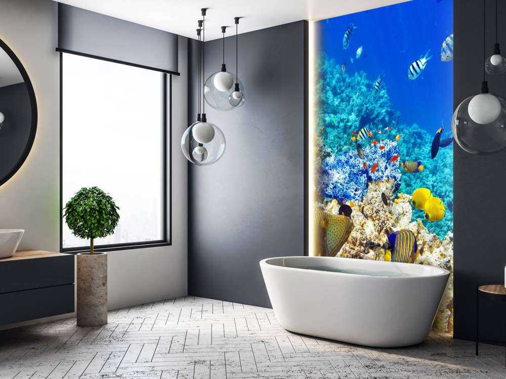 Exotische vissen in de oceaan