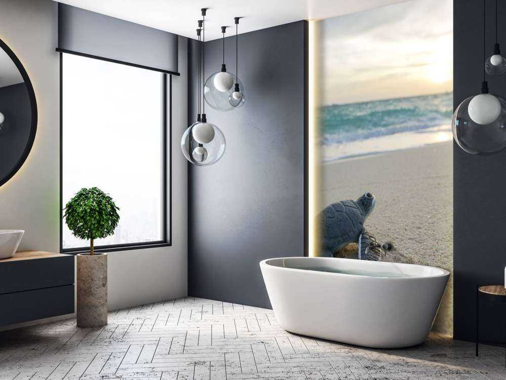 Kleine schildpad op het strand