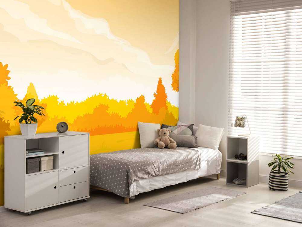 Illustratie van herfstlandschap