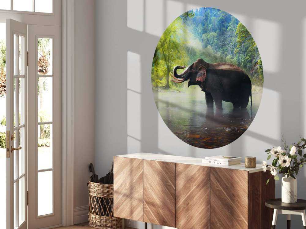 Wilde olifant in de jungle