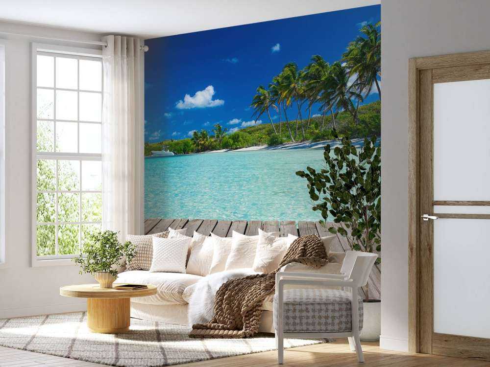 Brug met uitzicht op het strand