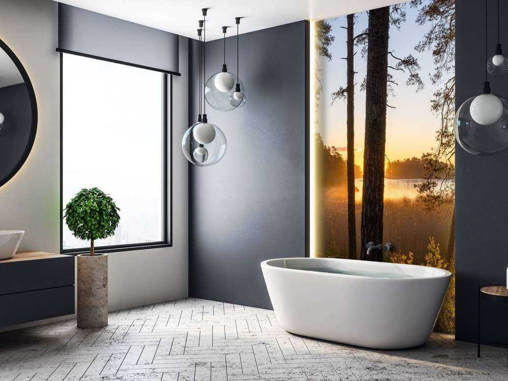 Bos tijdens zonsondergang