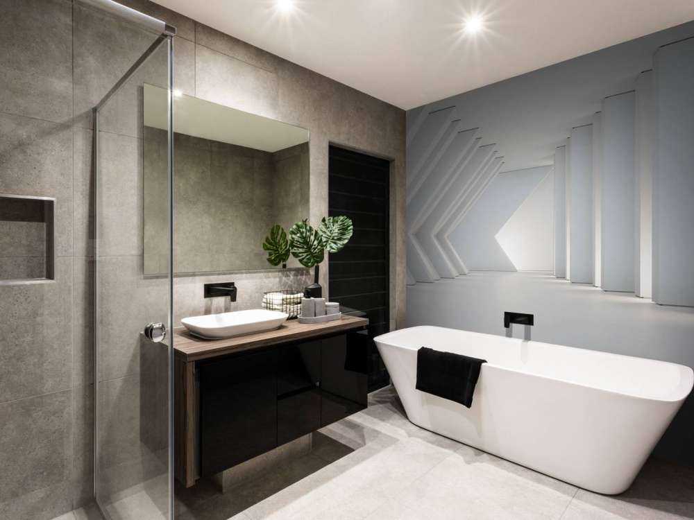 Architectonische witte kamer in 3D