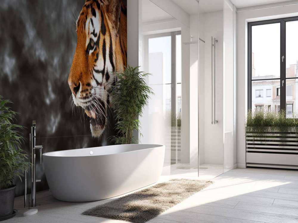 Wilde Tijger op zoek naar prooi