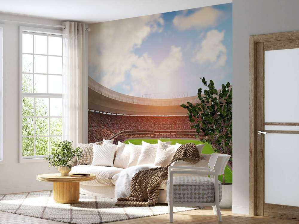 Gevuld voetbalstadion