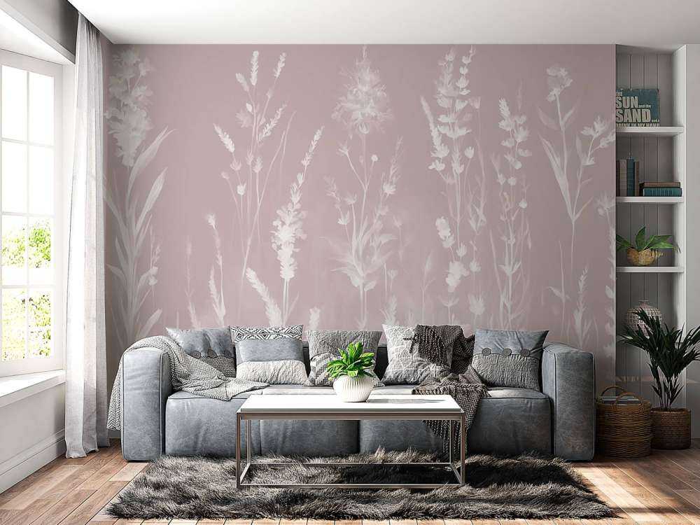 Lavender Glade Seamless Blush Pink